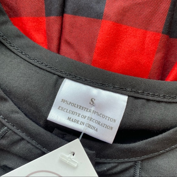 Girl Boutique Black and Red Plaid Dress - Picture 2 of 2